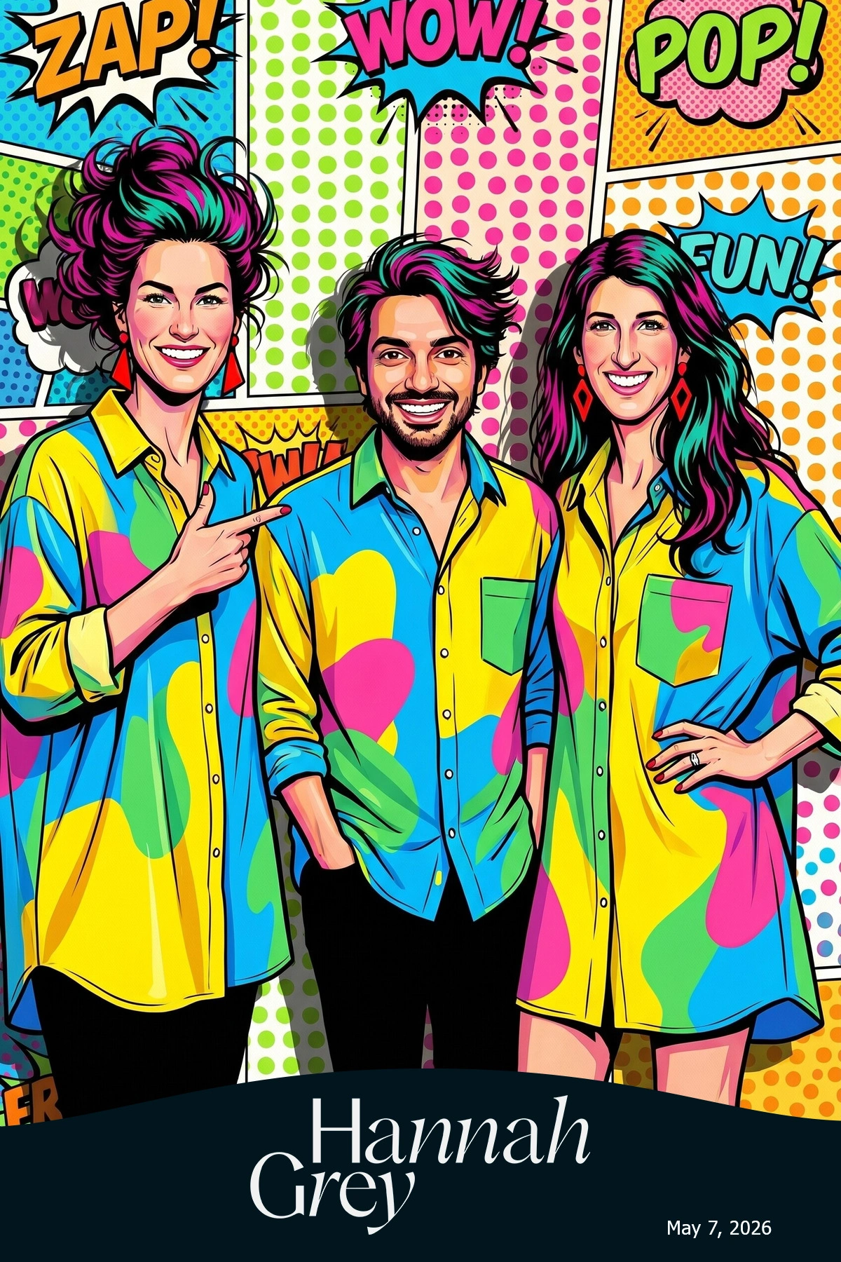 AI photo booth output — color pop portrait style by CaptureME AI Photo Booth Colorado