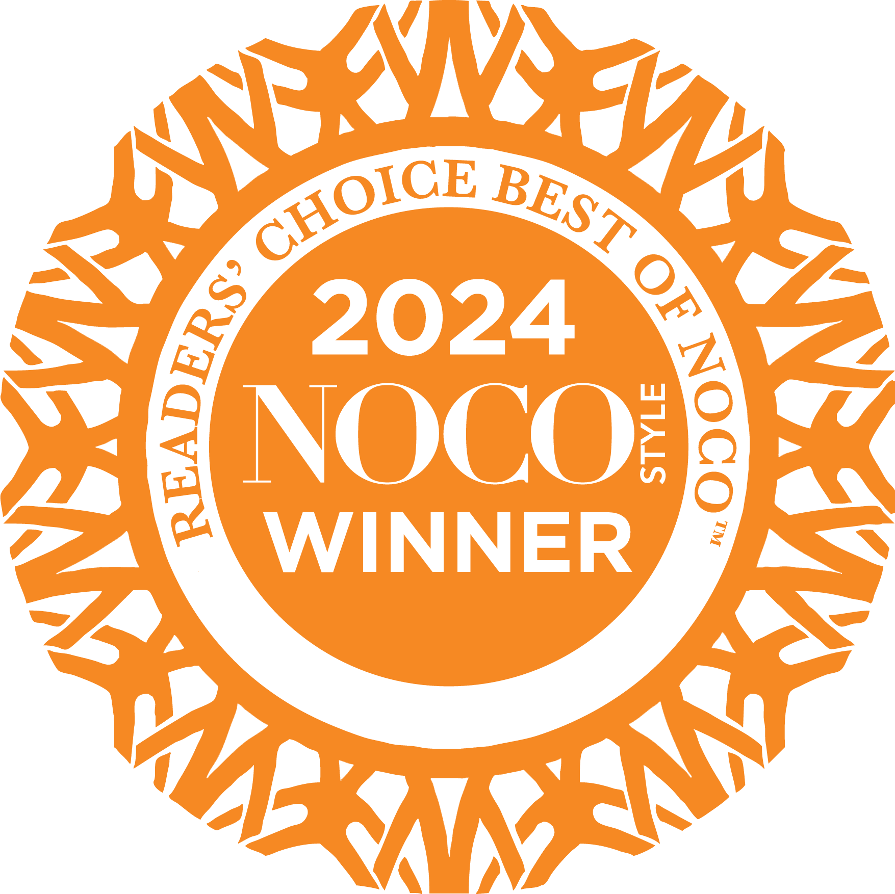 2024 Readers Choice Best of NOCO Winner Badge