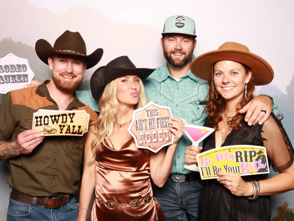 Corporate photo booth rental at Embassy Suites Loveland conference ballroom