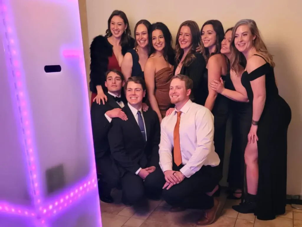 Photo booth at Della Terra Mountain Chateau wedding in Estes Park Colorado