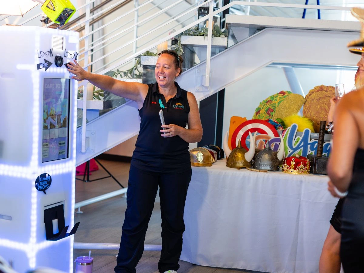 Wedding photo booth rental at Windsong Estate Event Center in Severance, Colorado