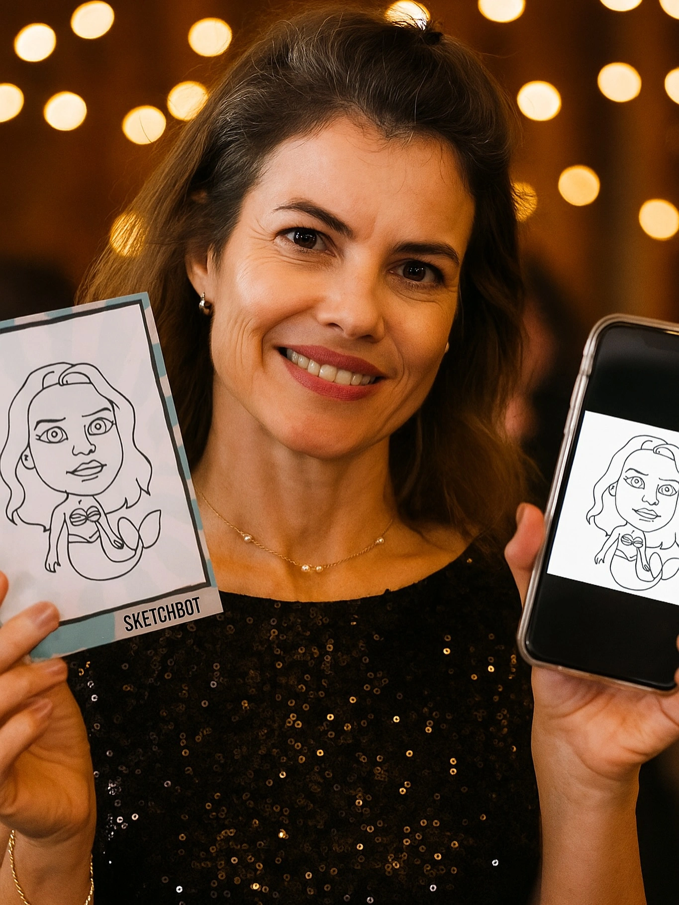 Branded Draw ME Bots robotic sketch booth rental in Colorado for corporate events
