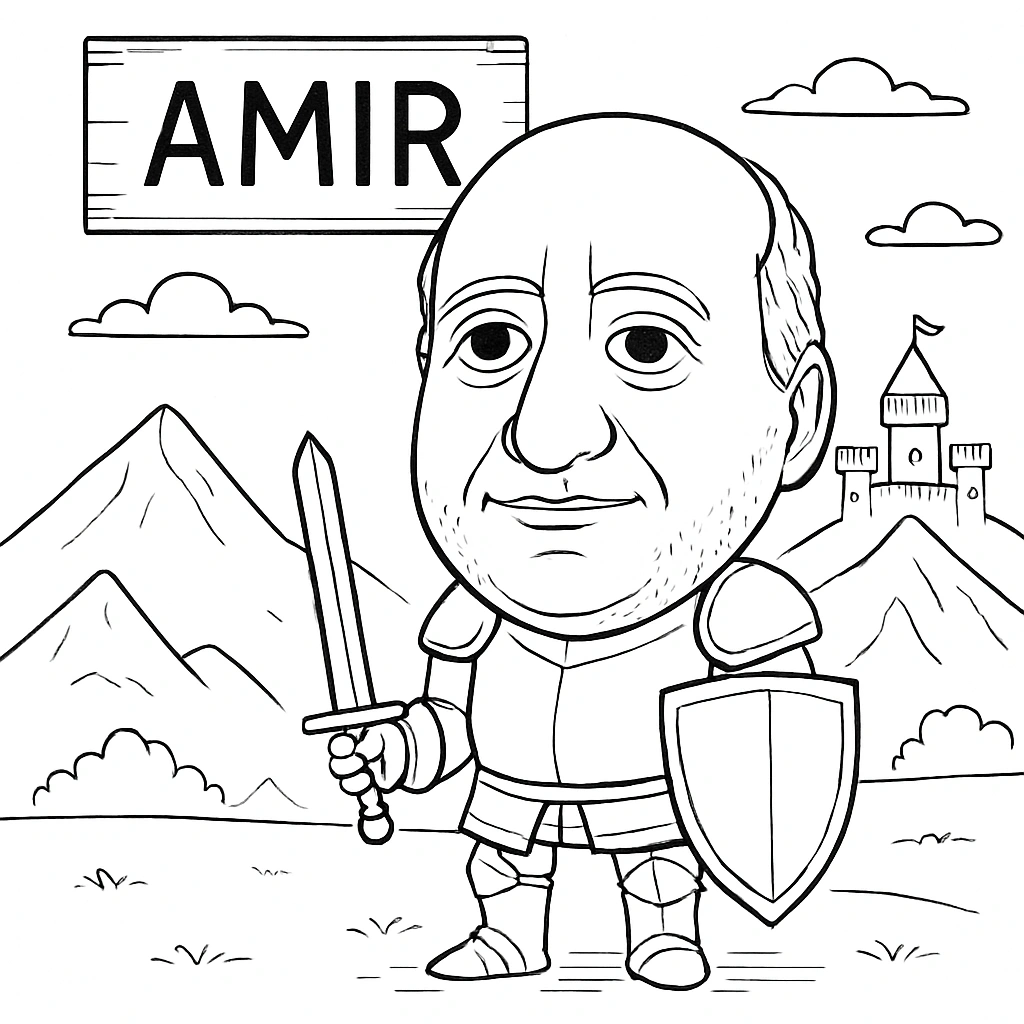 Single guest AI sketch example from Draw ME Bot