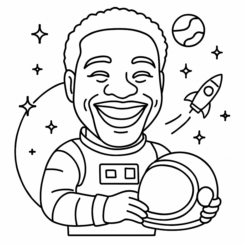 Single guest portrait sketch from Draw ME Bot robotic AI sketch booth