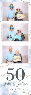 Photo booth rental with customizable template for Weddings and Events