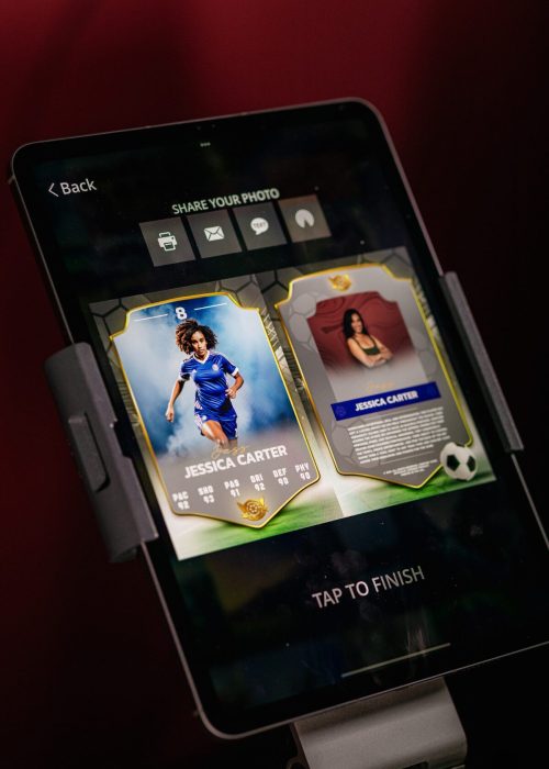 Branded Trading Card Photo Booth for Corporate Events in Colorado