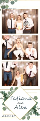 Photo booth rental with customizable template for Weddings and Events